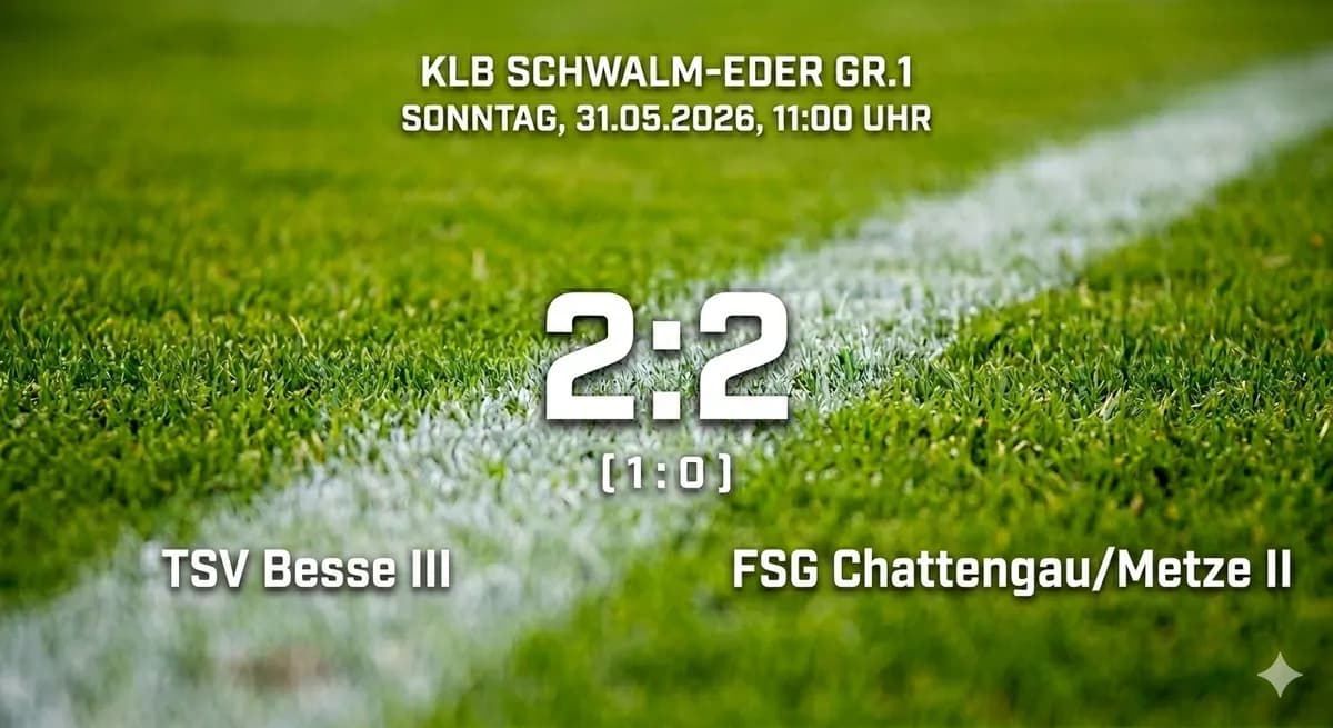 Spielbericht Besse III - FSG II