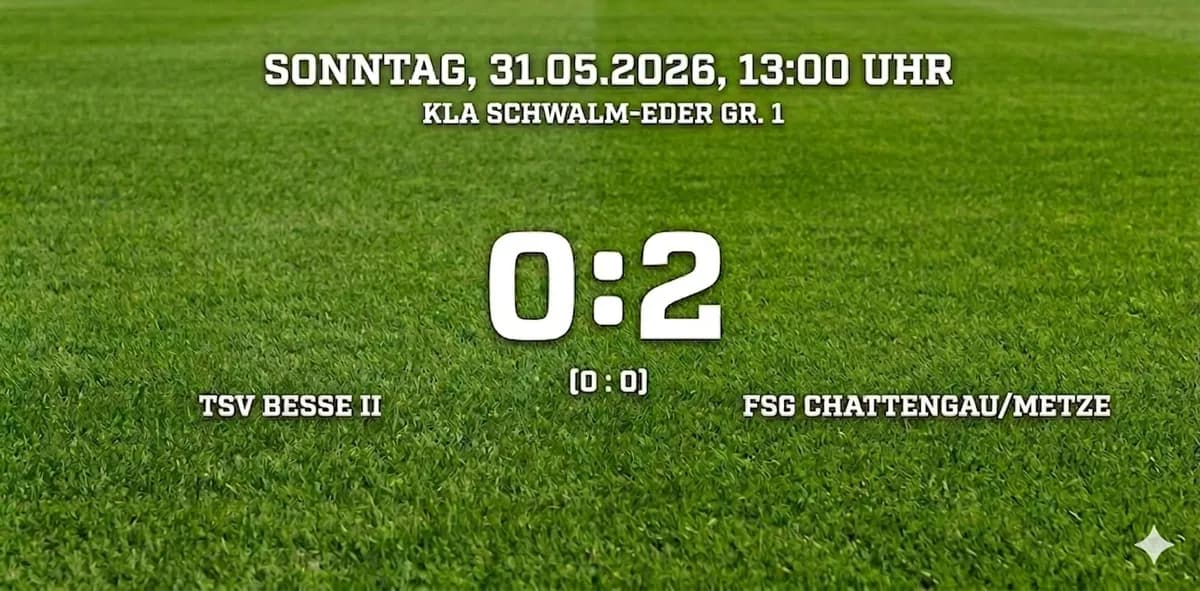 Spielbericht Besse II - FSG